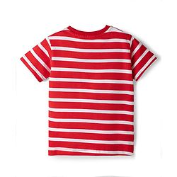 Babyhug Disney Single Jersey Knit Half Sleeves T-Shirt & Shorts Set with Mickey Mouse Graphics - Red