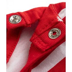 Babyhug Disney Single Jersey Knit Half Sleeves T-Shirt & Shorts Set with Mickey Mouse Graphics - Red