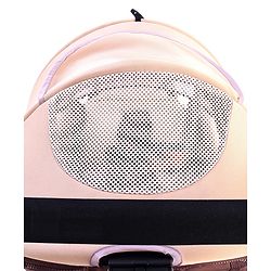 Babyhug Stroller with Reversible Handle & Feeding Tray - Khaki| Reversible Handle| Suspension Wheels| Linen Fabric| Front Swivel Wheels| Storage Basket| Linked Brake| Food Tray