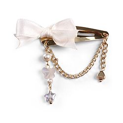 Babyhug Metal Hair Clips With Beads & Charm Detailing - Pink