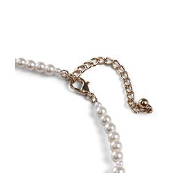 Babyhug Metal Necklace For Kids With Pearls & Floral Charms - Pink & White