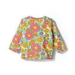 Babyhug Single Jersey Knit Full Sleeves Top & Leggings Set with Floral Print - Pink