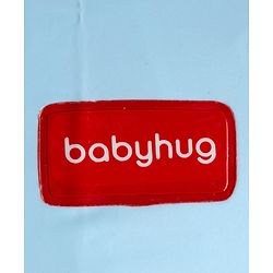 Babyhug Full Sleeves Space Theme Printed Raincoat - Light Blue