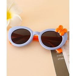 Babyhug Solid Round Frame Sunglasses with Bow Applique - Pink