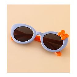 Babyhug Solid Round Frame Sunglasses with Bow Applique - Pink