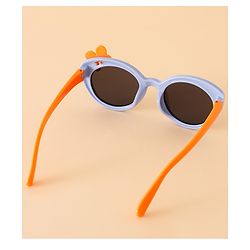 Babyhug Solid Round Frame Sunglasses with Bow Applique - Pink