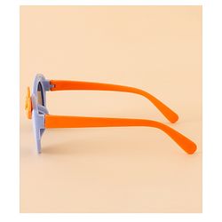 Babyhug Solid Round Frame Sunglasses with Bow Applique - Pink