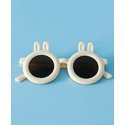 Babyhug Sunglasses With Bunny Applique - Beige