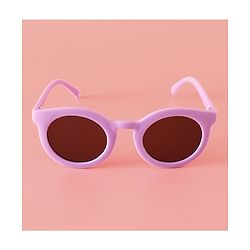 Babyhug Solid Coloured Round Shaped  Sunglasses  - Purple