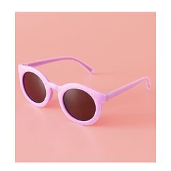 Babyhug Solid Coloured Round Shaped  Sunglasses  - Purple