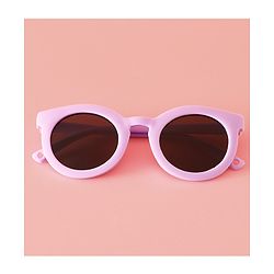 Babyhug Solid Coloured Round Shaped  Sunglasses  - Purple