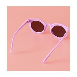 Babyhug Solid Coloured Round Shaped  Sunglasses  - Purple