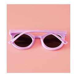 Babyhug Solid Coloured Round Shaped  Sunglasses  - Purple
