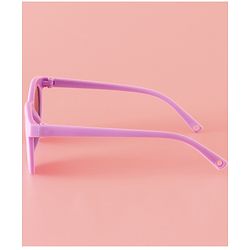 Babyhug Solid Coloured Round Shaped  Sunglasses  - Purple