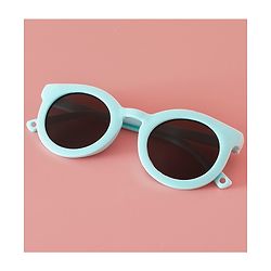 Babyhug Solid Coloured Round Shaped  Sunglasses  - Purple