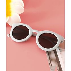 Babyhug Solid Coloured Round Shaped  Sunglasses  - Purple
