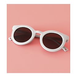 Babyhug Solid Coloured Round Shaped  Sunglasses  - Purple