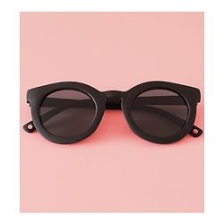 Babyhug Solid Coloured Round Shaped  Sunglasses  - Purple