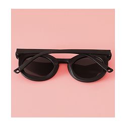 Babyhug Solid Coloured Round Shaped  Sunglasses  - Purple