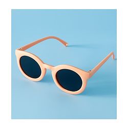 Babyhug Solid Coloured Round Shaped  Sunglasses  - Purple