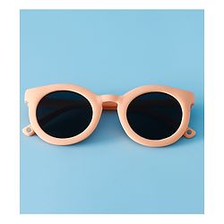 Babyhug Solid Coloured Round Shaped  Sunglasses  - Purple