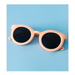 Babyhug Solid Coloured Round Shaped  Sunglasses  - Purple