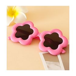 Babyhug Floral Shaped Sunglasses - Fuchsia