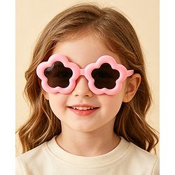 Babyhug Floral Shaped Sunglasses - Fuchsia