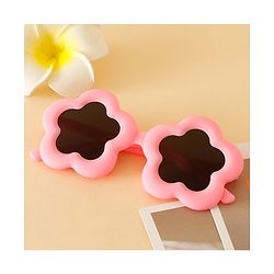 Babyhug Floral Shaped Sunglasses - Fuchsia