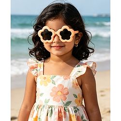 Babyhug Floral Shaped Sunglasses - Fuchsia