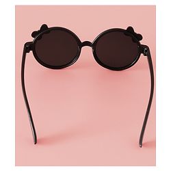 Babyhug Solid Coloured Sunglasses With Bow Applique -Black