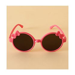 Babyhug Solid Coloured Sunglasses With Bow Applique -Black