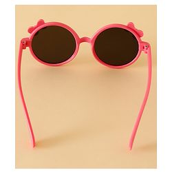 Babyhug Solid Coloured Sunglasses With Bow Applique -Black