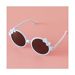 Babyhug Solid Coloured Sunglasses With Bow Applique -Black