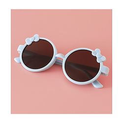 Babyhug Solid Coloured Sunglasses With Bow Applique -Black