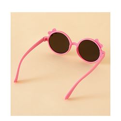 Babyhug Solid Coloured Sunglasses With Bow Applique -Black