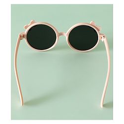Babyhug Solid Coloured Sunglasses With Bow Applique -Black