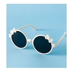 Babyhug Solid Coloured Sunglasses With Bow Applique -Black