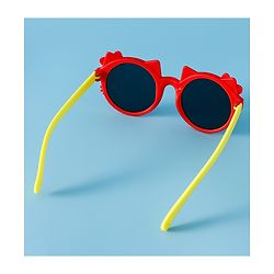 Babyhug Solid Coloured Sunglasses With Bow Design - Red