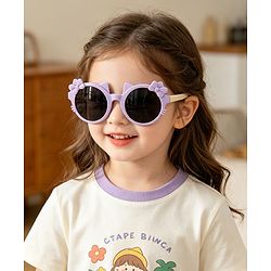 Babyhug Solid Coloured Sunglasses With Bow Design - Red