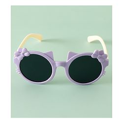 Babyhug Solid Coloured Sunglasses With Bow Design - Red