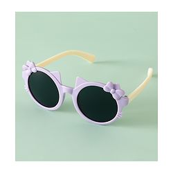 Babyhug Solid Coloured Sunglasses With Bow Design - Red