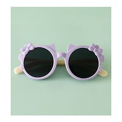 Babyhug Solid Coloured Sunglasses With Bow Design - Red
