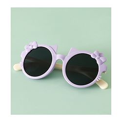 Babyhug Solid Coloured Sunglasses With Bow Design - Red