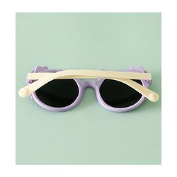 Babyhug Solid Coloured Sunglasses With Bow Design - Red