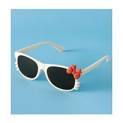 Babyhug Solid Coloured Sunglasses With Bow Design - Beige