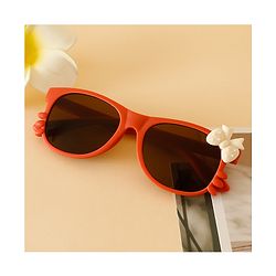 Babyhug Solid Coloured Sunglasses With Bow Design - Beige
