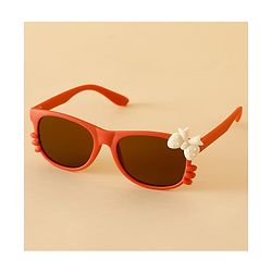 Babyhug Solid Coloured Sunglasses With Bow Design - Beige