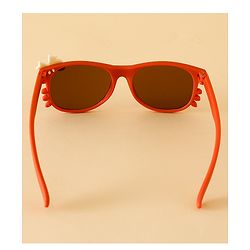 Babyhug Solid Coloured Sunglasses With Bow Design - Beige