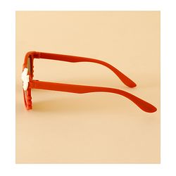 Babyhug Solid Coloured Sunglasses With Bow Design - Beige